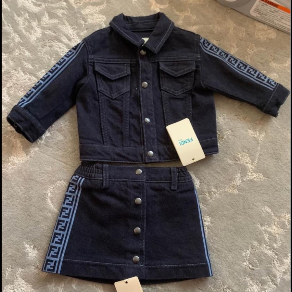 Authentic denim fendi outfit